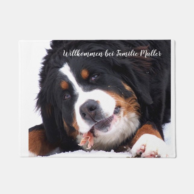 Personalize, template, animal, pet, live, farm, doormat (Front)