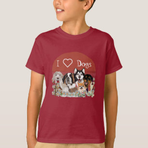 Personalize Text Dog Pack Club T-Shirt