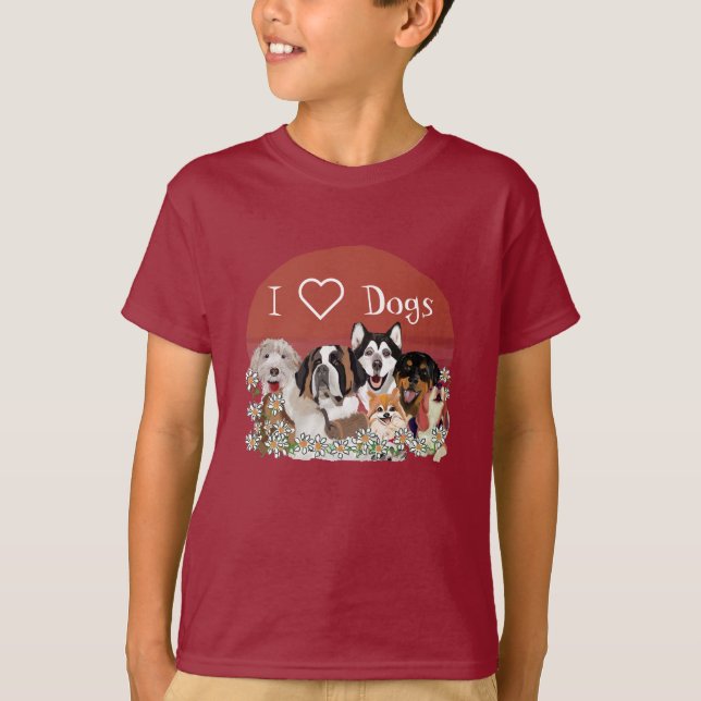Personalize Text Dog Pack Club  T-Shirt (Front)