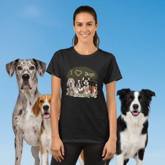 Personalize Text Dog Pack Club T-Shirt
