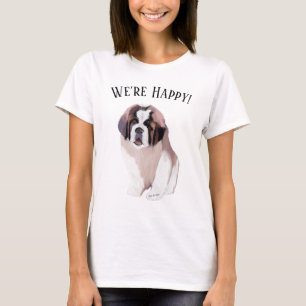 Personalize Text St. Bernard Puppy T-Shirt