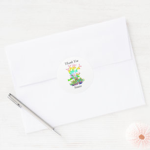 Personalize Thank You Floral Envelope Seal