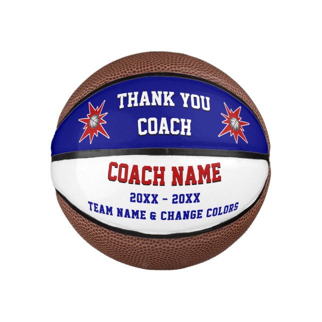 Personalize Thank You Gifts for Basketball Coaches (Front)