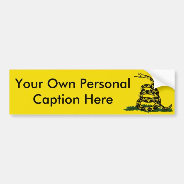 Personalize The Bumper Sticker (Front)