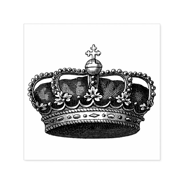 Personalize The King's Crown with Your Text Self-inking Stamp (Design)