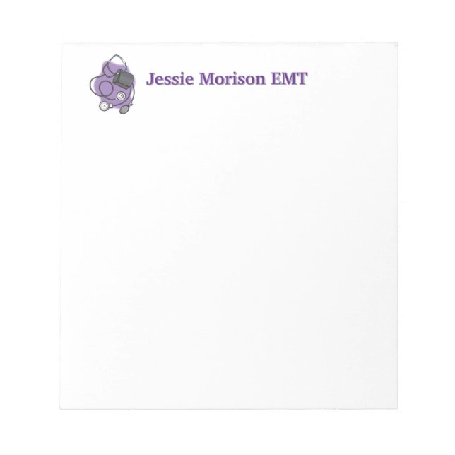 Personalize The Medic Notepad (Front)