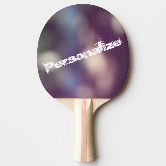 Personalize this Abstract Bokeh Photo Design Ping Pong Paddle (Front)