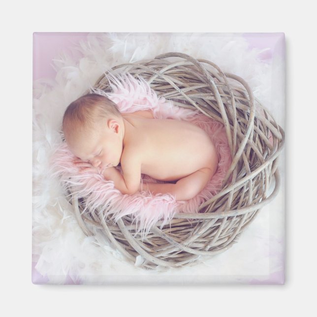 Personalize this Baby Photo Magnet (Front)
