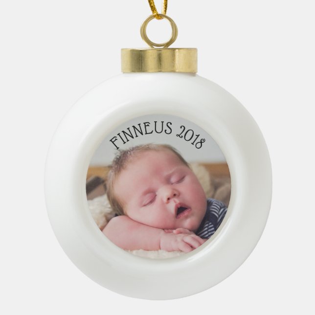 Personalize this Ball Ornament with your Photo (Front)