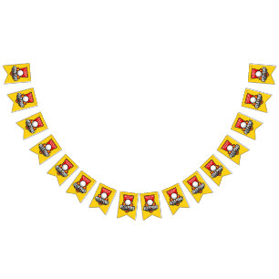 Personalize This Beer Pong Logo Bunting Flags