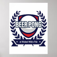 Personalize This Beer Pong Logo