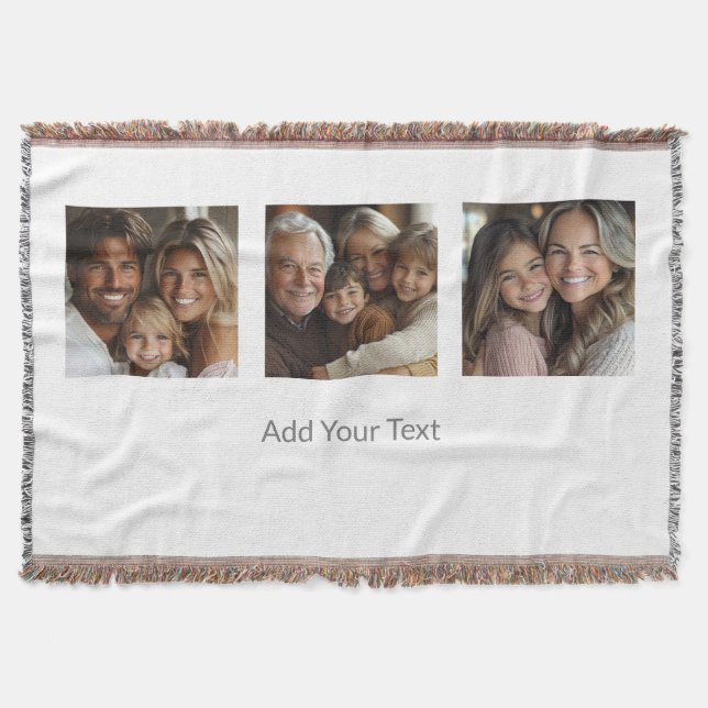 Personalize This Blanket Add Your Photo and Text (Front)