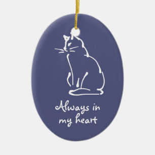 Personalize this Cat Memorial Ornament