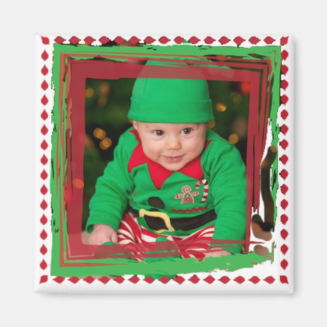 Personalize this Christmas Photo Magnet (Front)