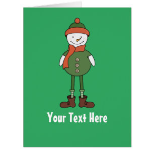 Personalize this Cool Snowman