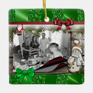 Personalize this Cute Christmas Frame Ornament
