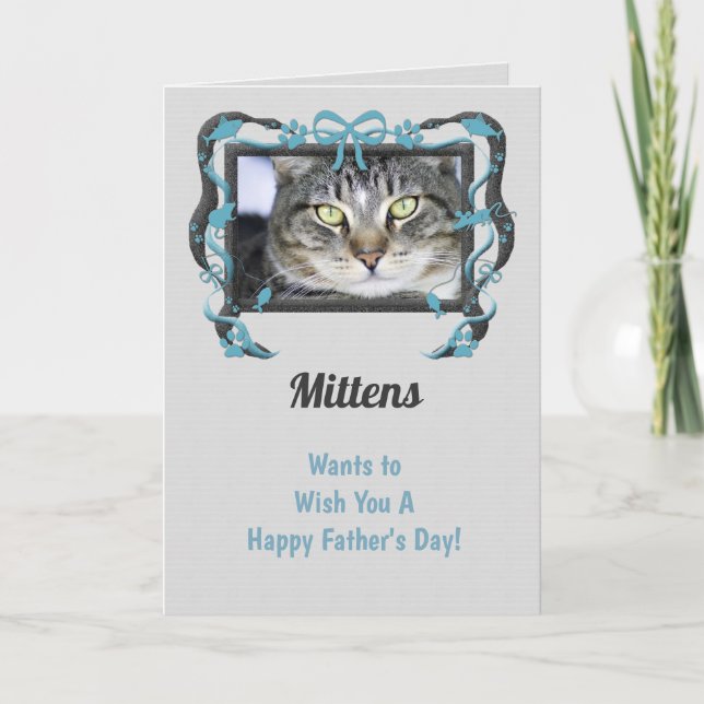 Personalize this Father's Day Card from the Cat! (Front)