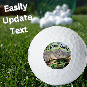 Personalize this Gator Bait - Alligator Golf Ball