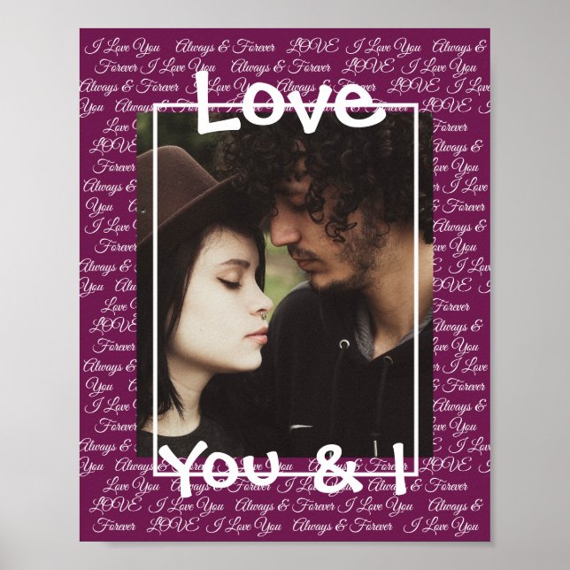 Personalize this "Love" Poster with Your Picture (Front)