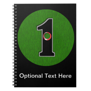 Personalize this Lucky Golfer Hole in One Design! Notebook