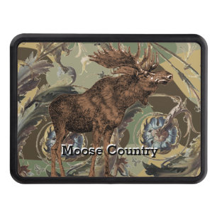 Personalize this Moose Country Camo Trailer Hitch Cover
