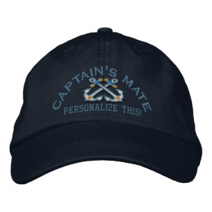 Personalize This Name Location Business Nautical Embroidered Hat