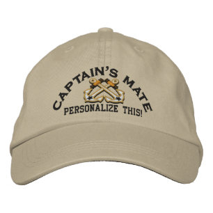 Personalize This Name Location Business Nautical Embroidered Hat