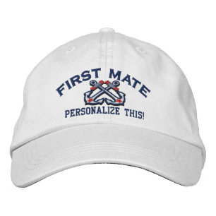 Personalize This Name Location Business Nautical Embroidered Hat