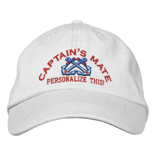Personalize This Name Location Business Nautical Embroidered Hat