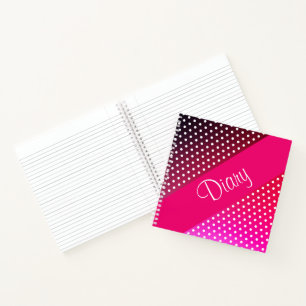 Personalize This Pink Diary Notebook