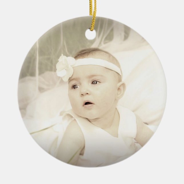 Personalize this Pretty Pastel Christmas Ornament (Front)