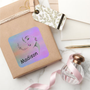 Personalize this Singing a Song Singer Musician Square Sticker