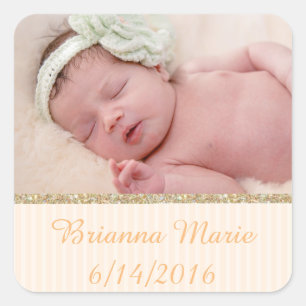 Personalize this sticker with your baby's photo