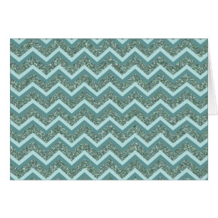Personalize this Teal Glitter ZigZag