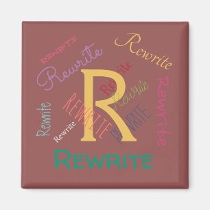 Personalize this template, family name, magnet