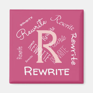 Personalize this template, family name, magnet