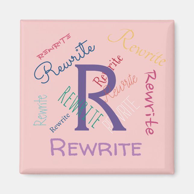 Personalize this template, family name, magnet (Front)