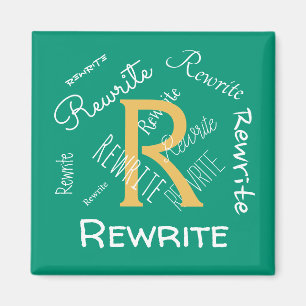 Personalize this template, family name, magnet