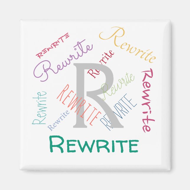 Personalize this template, family name, magnet (Front)