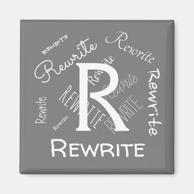 Personalize this template, family name, magnet (Front)