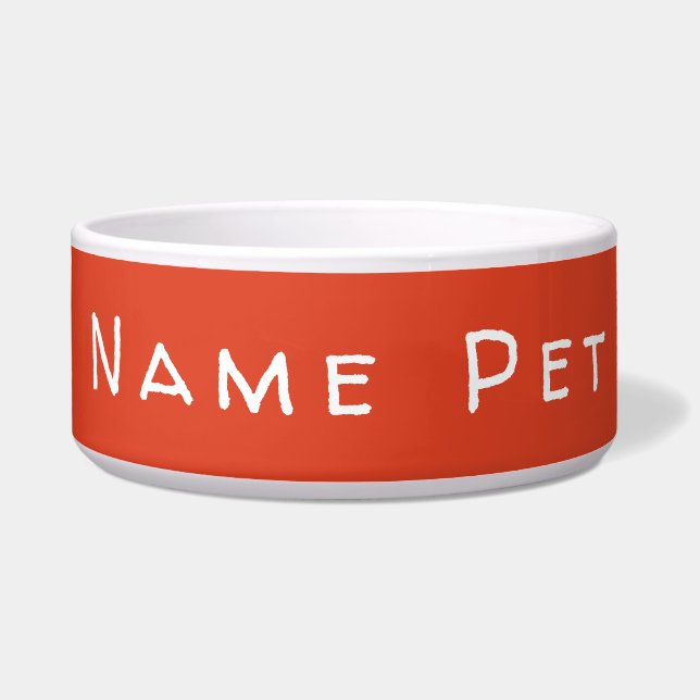 Personalize this template, NAME PET, Bowl (Front)