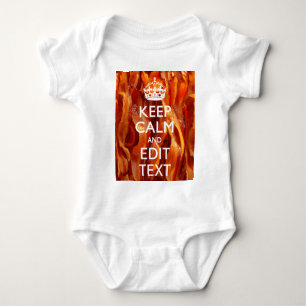 Personalize This with Keep Calm and Sizzling Bacon Baby Bodysuit