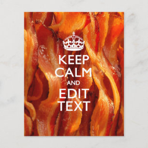 Personalize This with Keep Calm and Sizzling Bacon Flyer