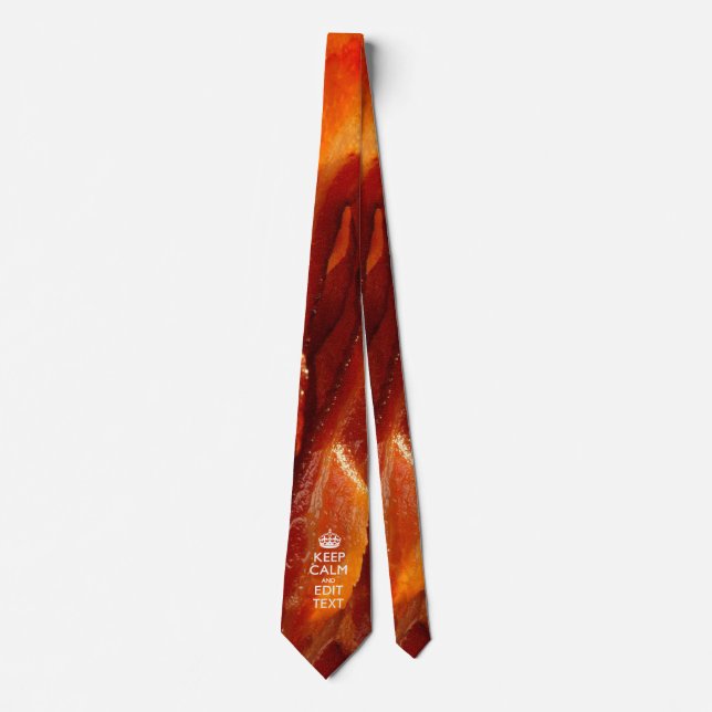 Personalize This with Keep Calm and Sizzling Bacon Tie (Front)
