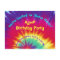 Personalize Tie Dye Birthday Invitations Your Text