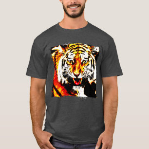 Personalize Tiger Head Modern Elegant Template T-Shirt