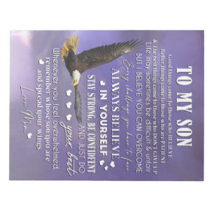 Personalize To My Son From Love Mom Gift Notepad