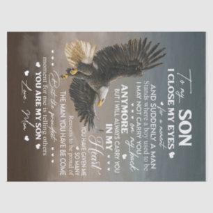 Personalize To My Son From Love Mom Gifts Tissue Paper