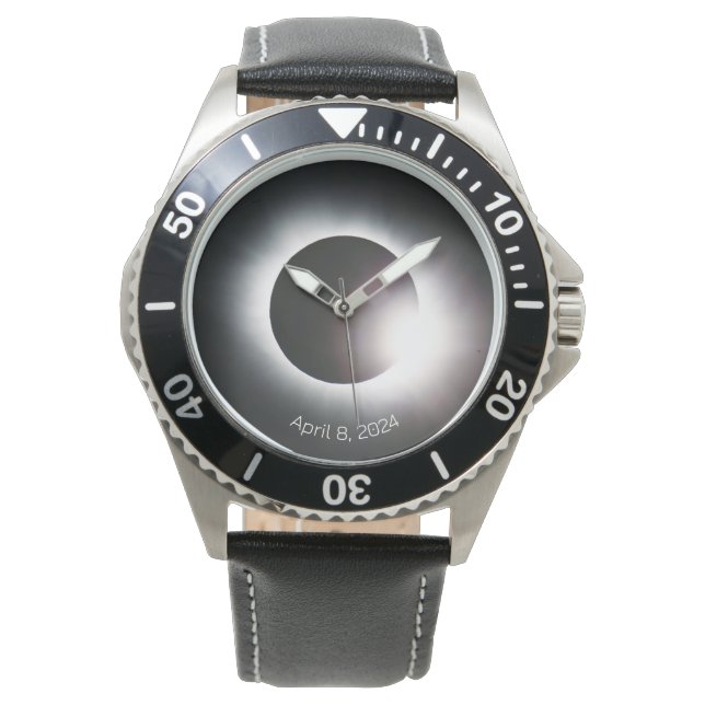 Personalize Total Solar Eclipse 2024 gift Watch (Front)