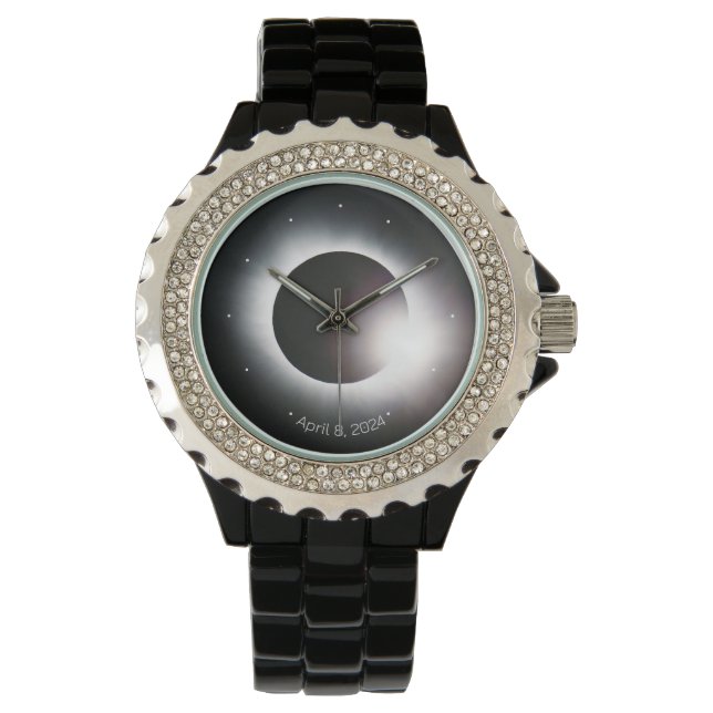Personalize Total Solar Eclipse 2024 womens Watch (Front)